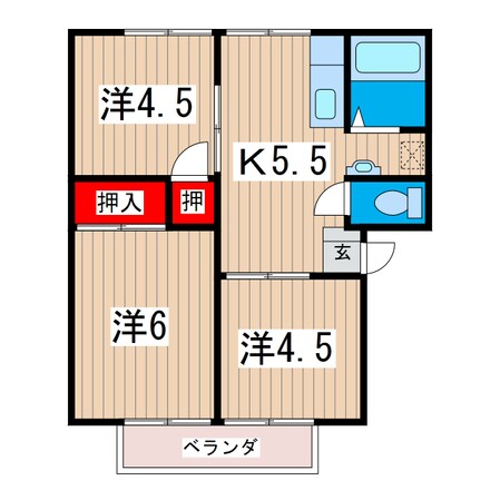 コーポ恵山の物件間取画像